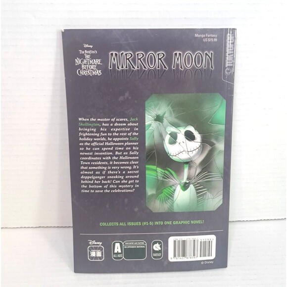 Disney Tim Burtons The Nightmare Before Christmas Mirror Moon Graphic Novel #1-5 - Picture 2 of 4
